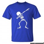 MISYAA Turn Down Watching Skeleton T Shirts for Men Black Funny Tee Shirt Masculinous Tank Top Only Left Mens Tops Blue B07PDWPDRW